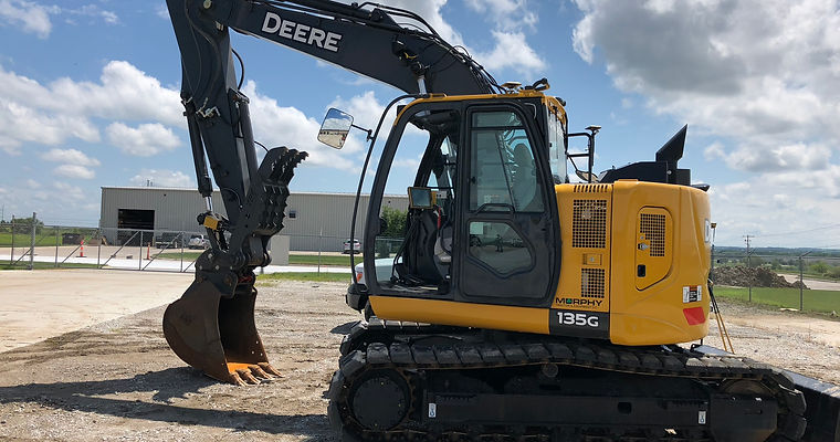Topcon GPS on John Deere Excavator